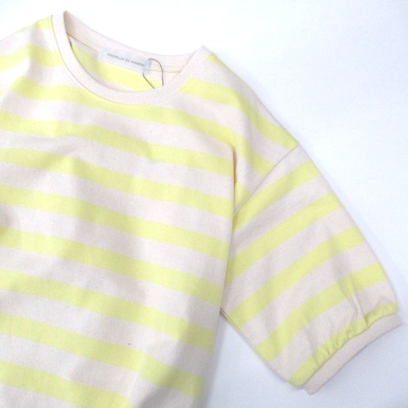 NOUVELLES DU PARADIS  ヴァン天竺ボーダーＴ /LEMON22 【日本製】